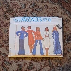 Vintage 70s McCall's 5719 Sewing Pattern